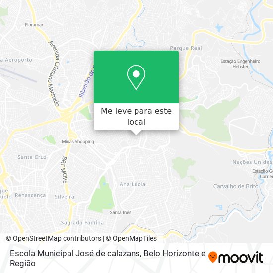 Escola Municipal José de calazans mapa
