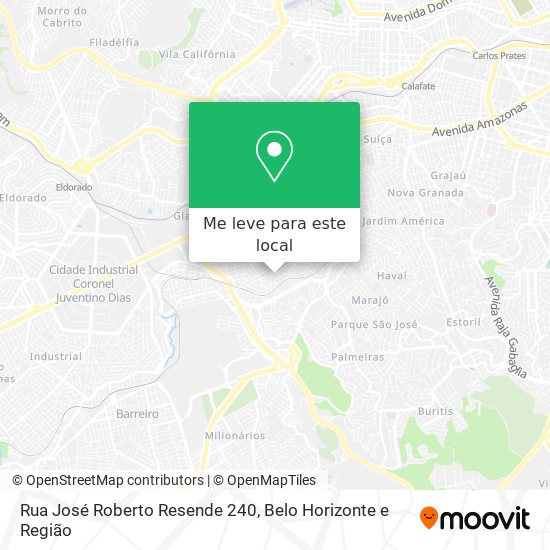 Rua José Roberto Resende 240 mapa