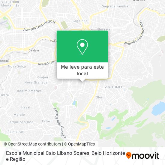 Escola Municipal Caio Líbano Soares mapa