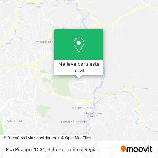 Rua Pitangui 1531 mapa