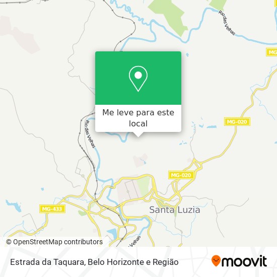 Estrada da Taquara mapa