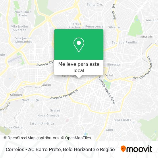 Correios - AC Barro Preto mapa