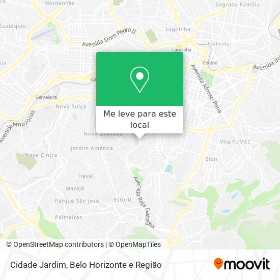 Cidade Jardim mapa