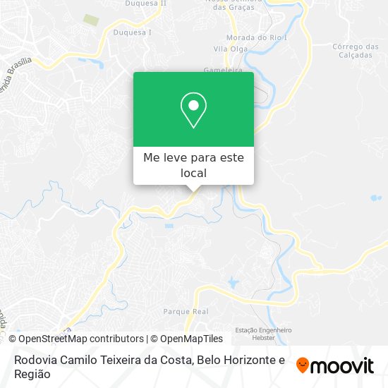 Rodovia Camilo Teixeira da Costa mapa