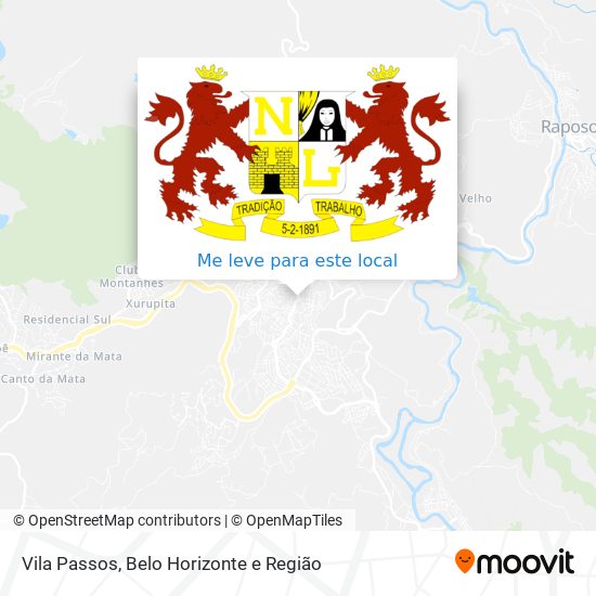 Vila Passos mapa