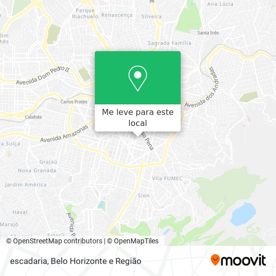 escadaria mapa
