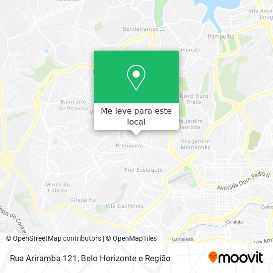 Rua Ariramba 121 mapa