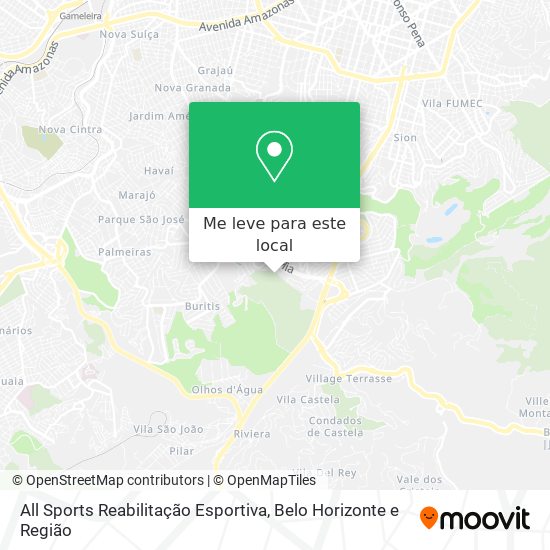 All Sports Reabilitação Esportiva mapa