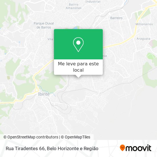 Rua Tiradentes 66 mapa