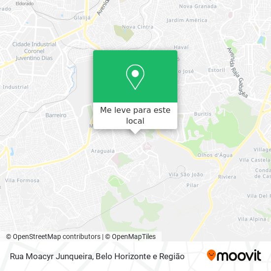 Rua Moacyr Junqueira mapa