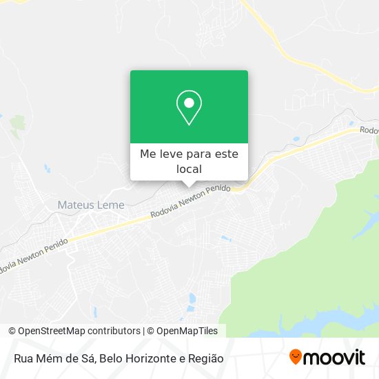 Rua Mém de Sá mapa