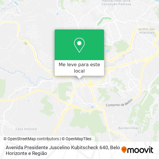 Avenida Presidente Juscelino Kubitscheck 640 mapa
