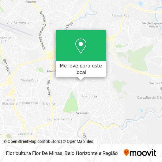 Floricultura Flor De Minas mapa