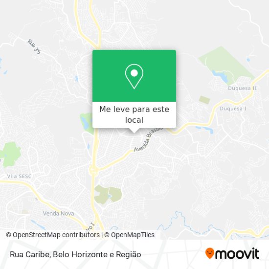 Rua Caribe mapa