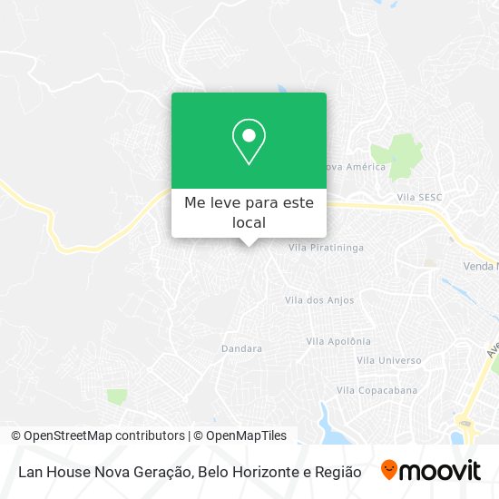 Lan House Nova Geração mapa