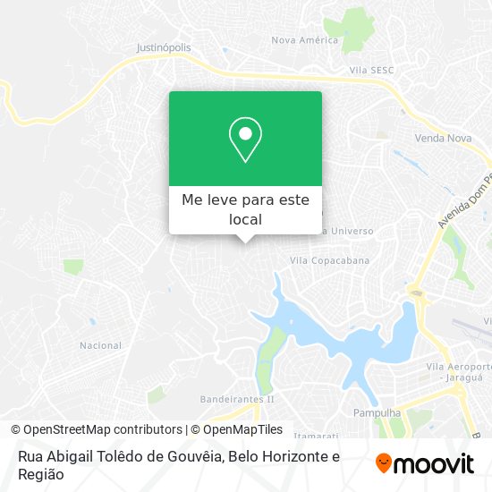 Rua Abigail Tolêdo de Gouvêia mapa