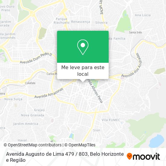 Avenida Augusto de Lima 479 / 803 mapa