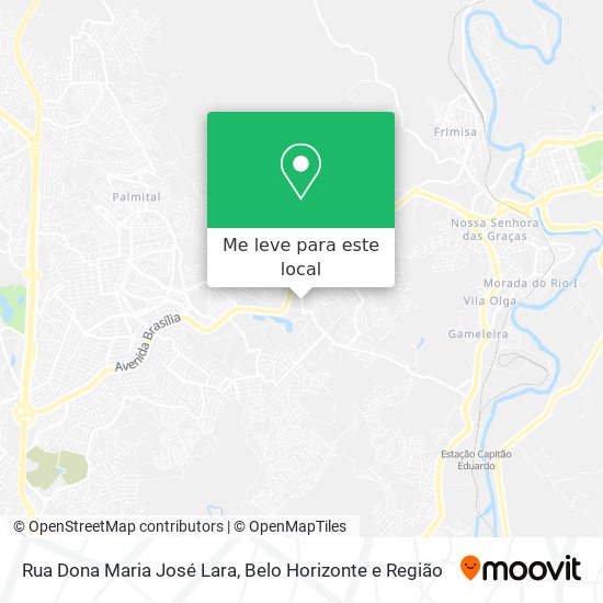 Rua Dona Maria José Lara mapa