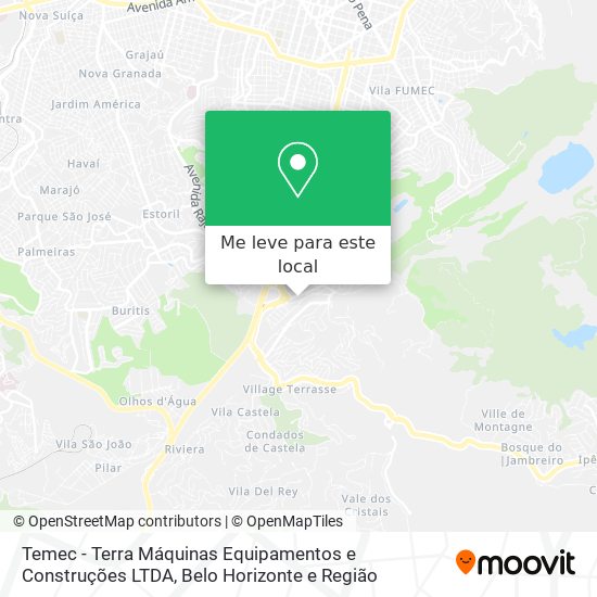 Temec - Terra Máquinas Equipamentos e Construções LTDA mapa