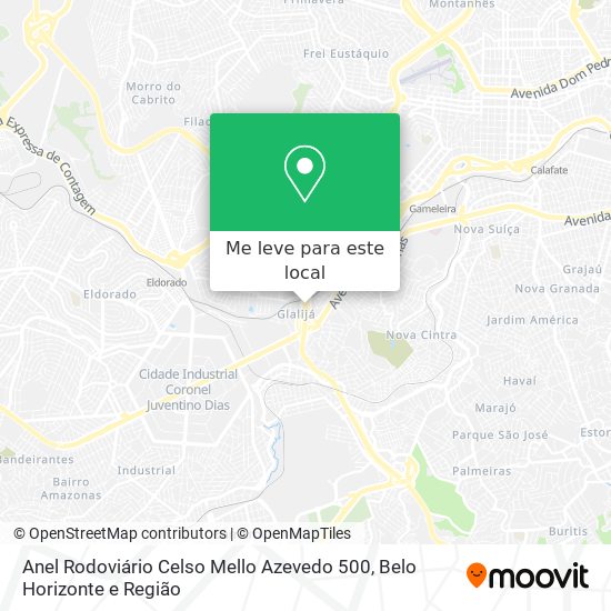 Anel Rodoviário Celso Mello Azevedo 500 mapa