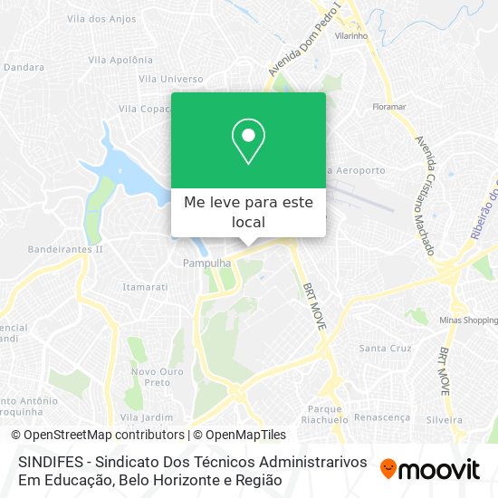 SINDIFES - Sindicato Dos Técnicos Administrarivos Em Educação mapa