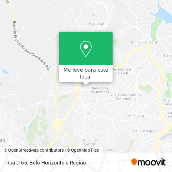Rua D 65 mapa