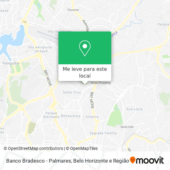 Banco Bradesco - Palmares mapa
