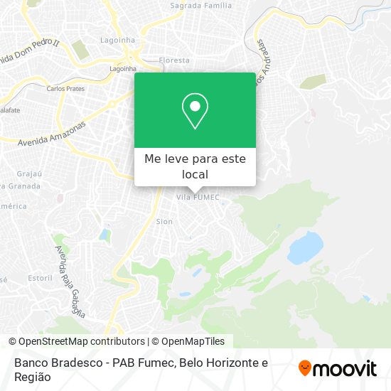 Banco Bradesco - PAB Fumec mapa