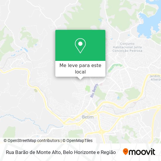 Rua Barão de Monte Alto mapa