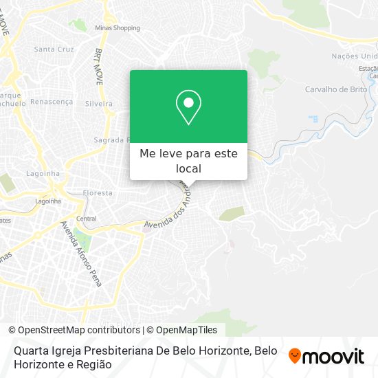 Quarta Igreja Presbiteriana De Belo Horizonte mapa