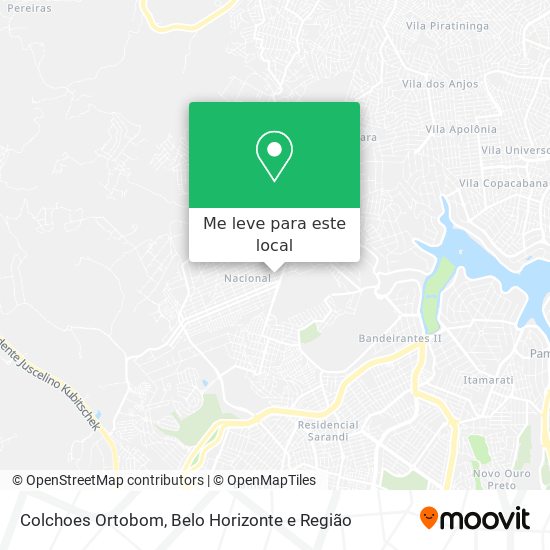 Colchoes Ortobom mapa