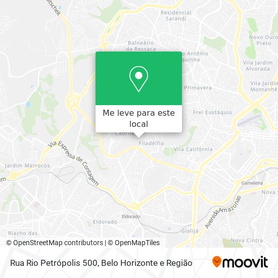Rua Rio Petrópolis 500 mapa