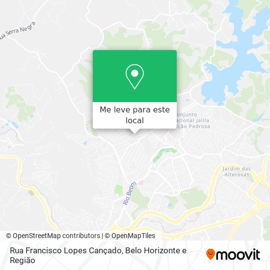 Rua Francisco Lopes Cançado mapa