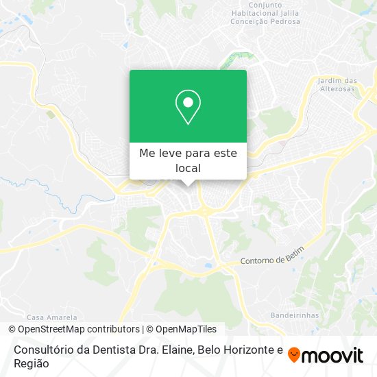 Consultório da Dentista Dra. Elaine mapa