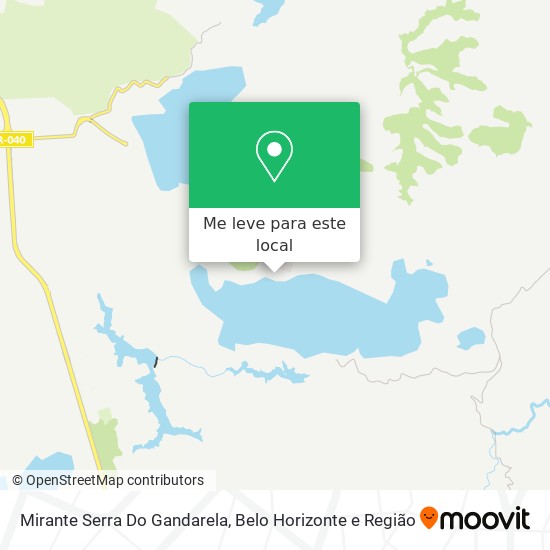 Mirante Serra Do Gandarela mapa