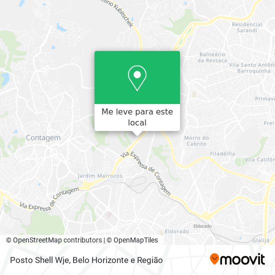 Posto Shell Wje mapa