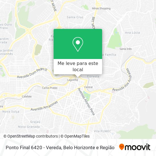 Ponto Final 6420 - Vereda mapa