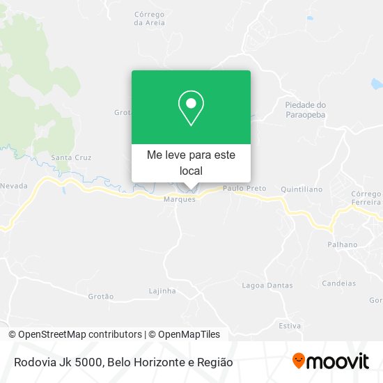 Rodovia Jk 5000 mapa