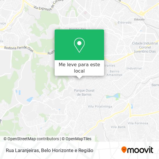 Rua Laranjeiras mapa