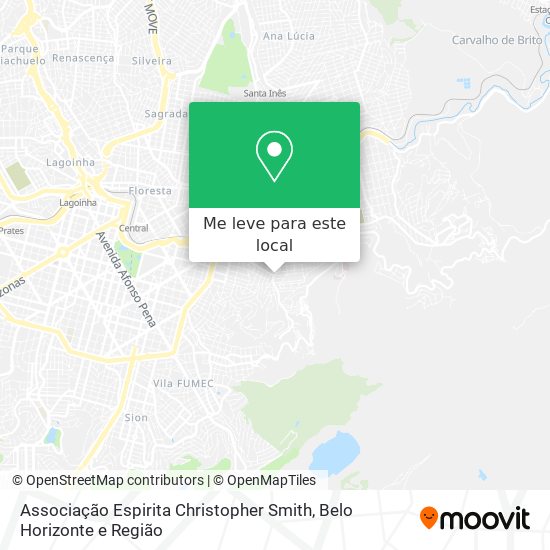 Associação Espirita Christopher Smith mapa