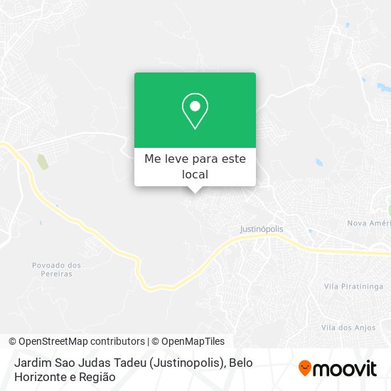 Jardim Sao Judas Tadeu (Justinopolis) mapa