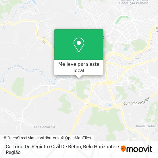 Cartorio De Registro Civil De Betim mapa