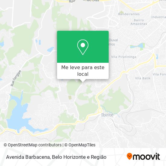 Avenida Barbacena mapa