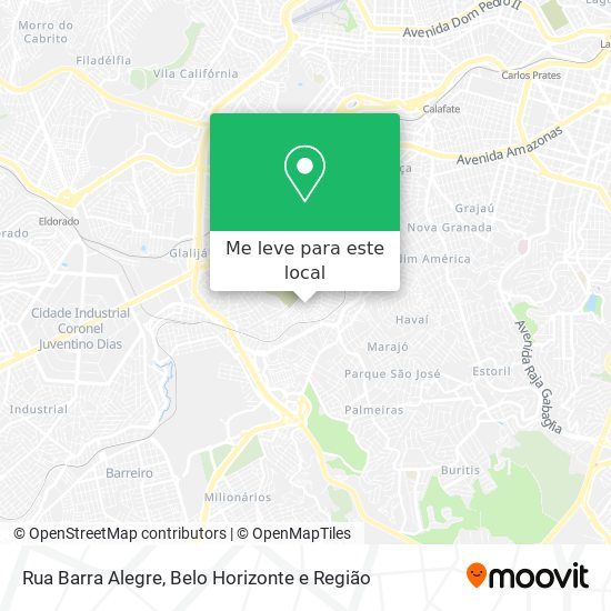 Rua Barra Alegre mapa