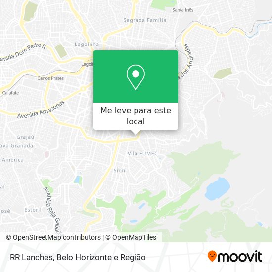 RR Lanches mapa