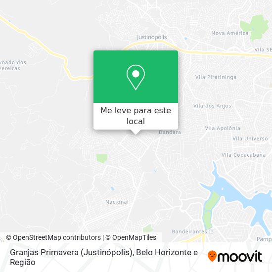 Granjas Primavera (Justinópolis) mapa