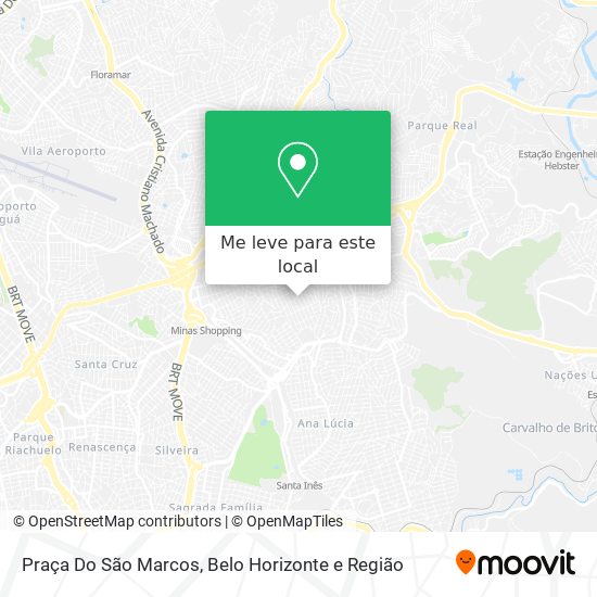 Praça Do São Marcos mapa