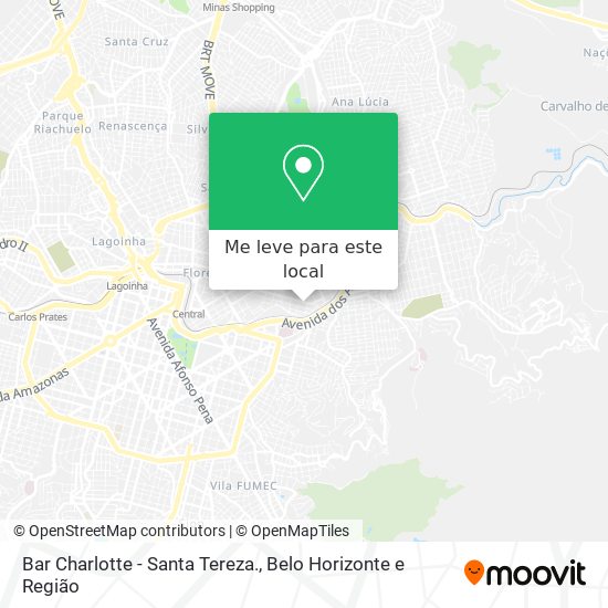 Bar Charlotte - Santa Tereza. mapa