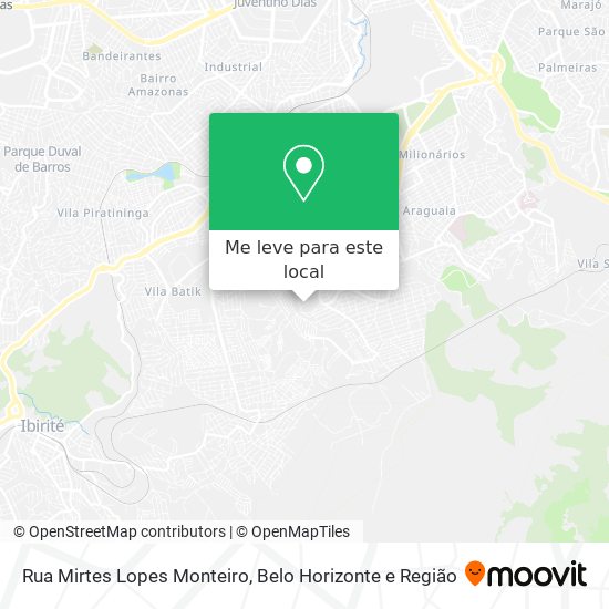 Rua Mirtes Lopes Monteiro mapa