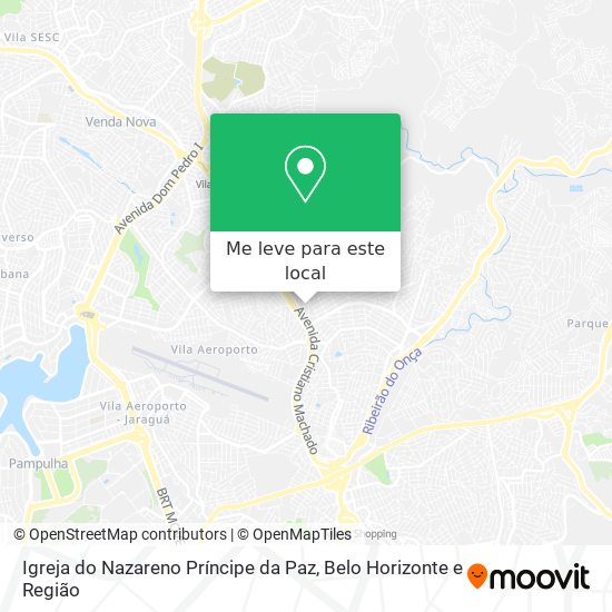 Igreja do Nazareno Príncipe da Paz mapa